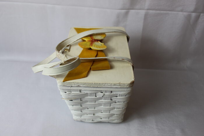 Vintage Simon/Ernest Blum wicker hand basket - Image 4