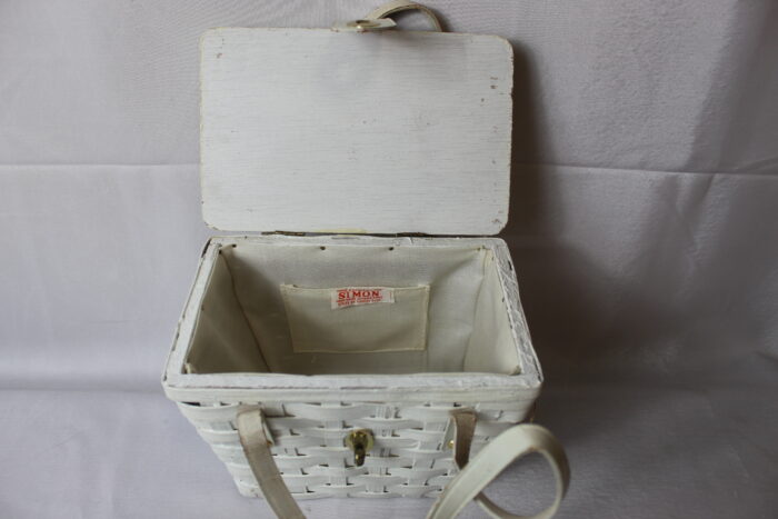 Vintage Simon/Ernest Blum wicker hand basket - Image 8