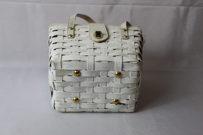 Vintage Simon/Ernest Blum wicker hand basket - Image 7